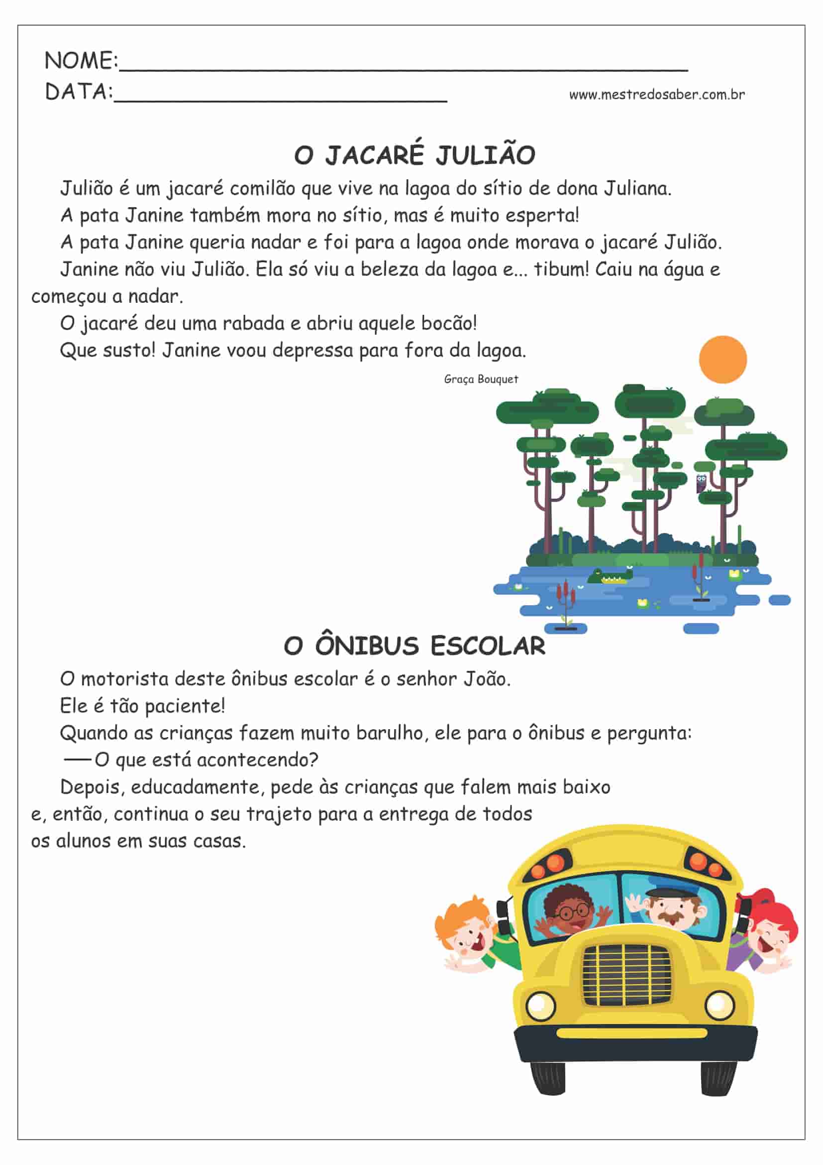Textos pequenos para leitura