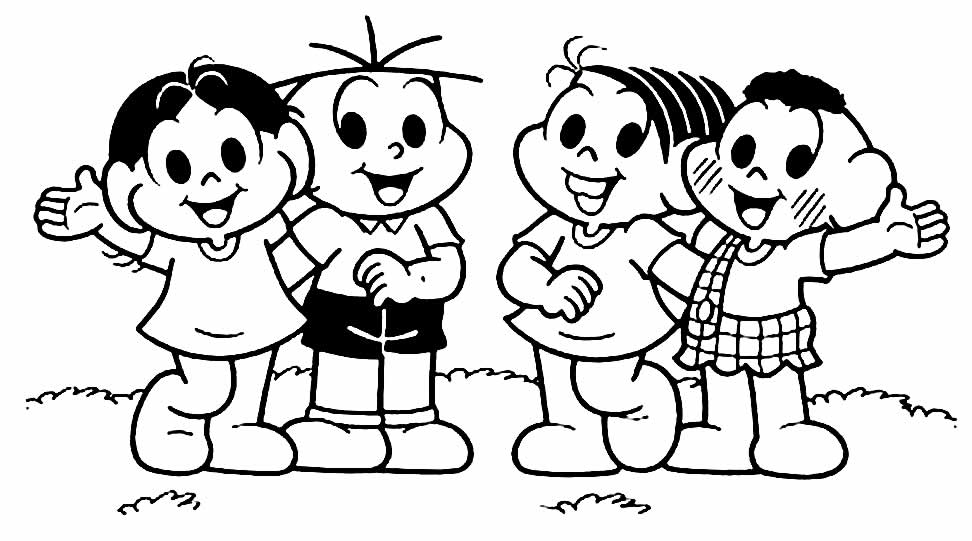 Desenhos para colorir Turma da Mônica