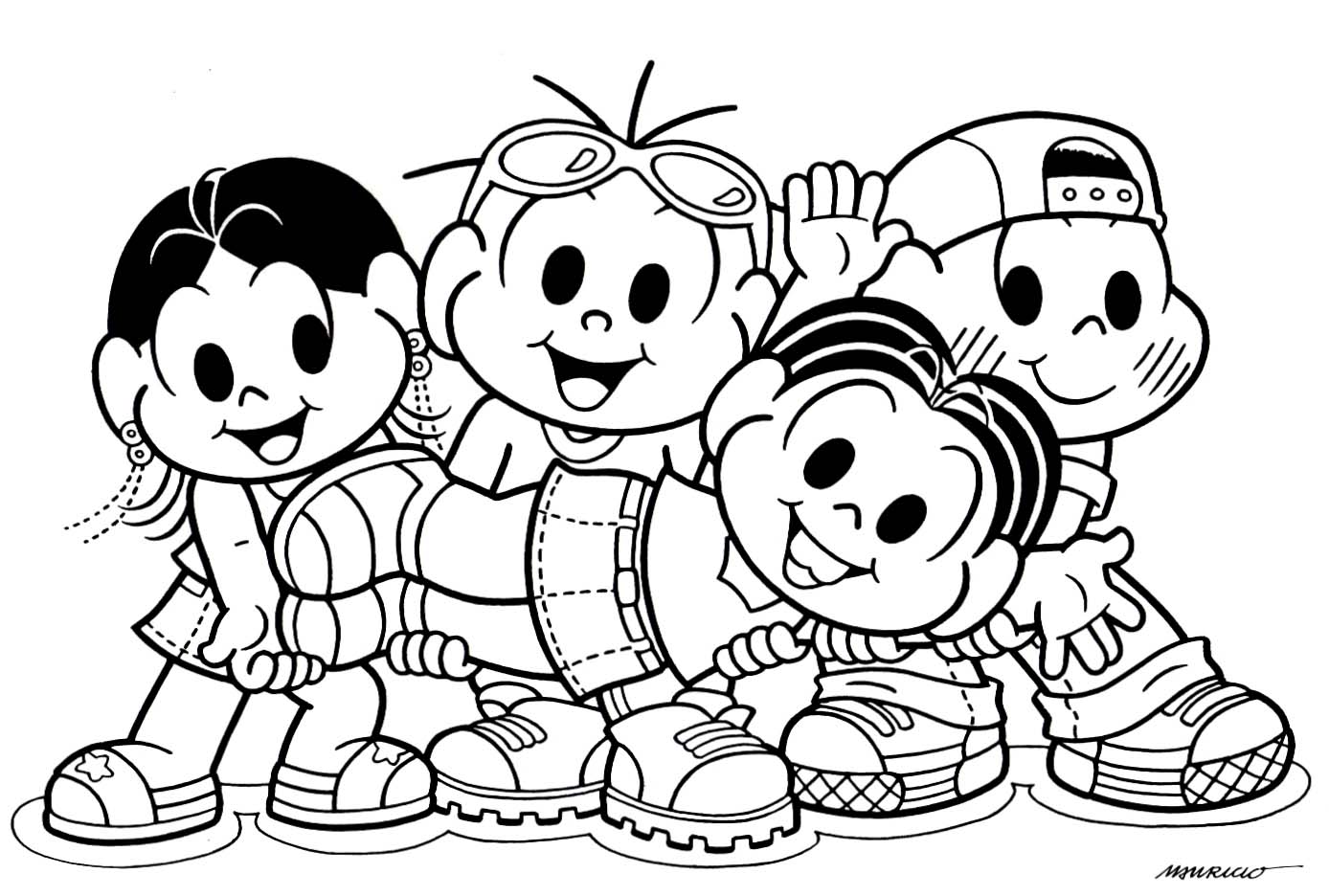 Desenhos para colorir Turma da Mônica