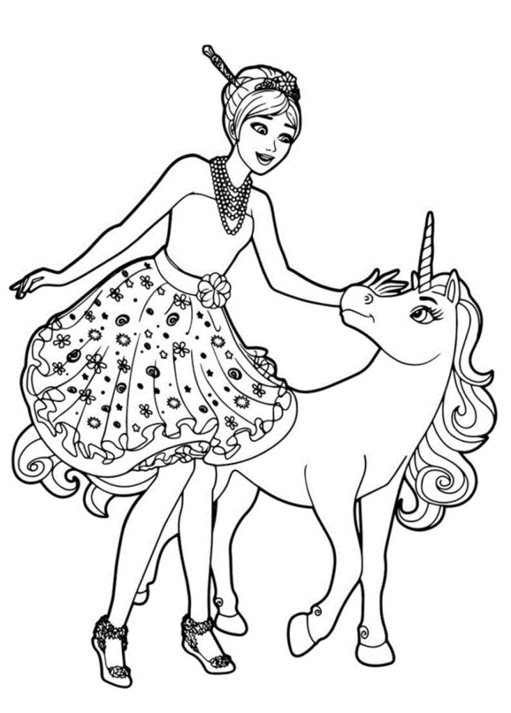 desenhos para colorir barbie
