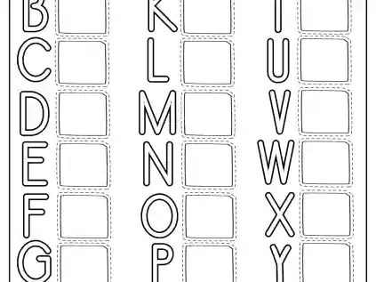 Atividade do Alfabeto: Brincando e Aprendendo as Letras na Educação Infantil