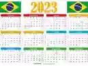 Calendário 2023 com feriado